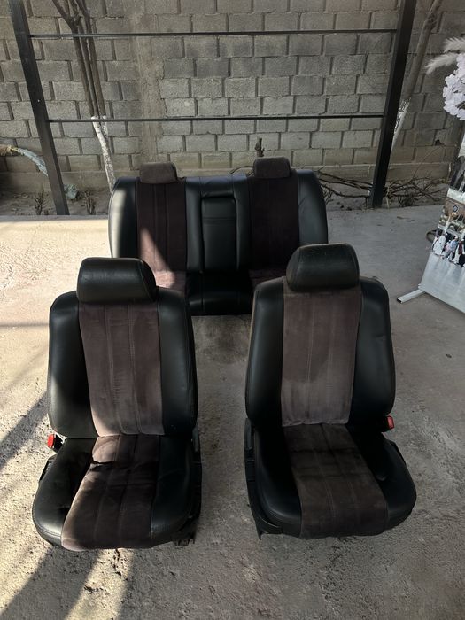 Сидение бмв е34 кожа и велюр