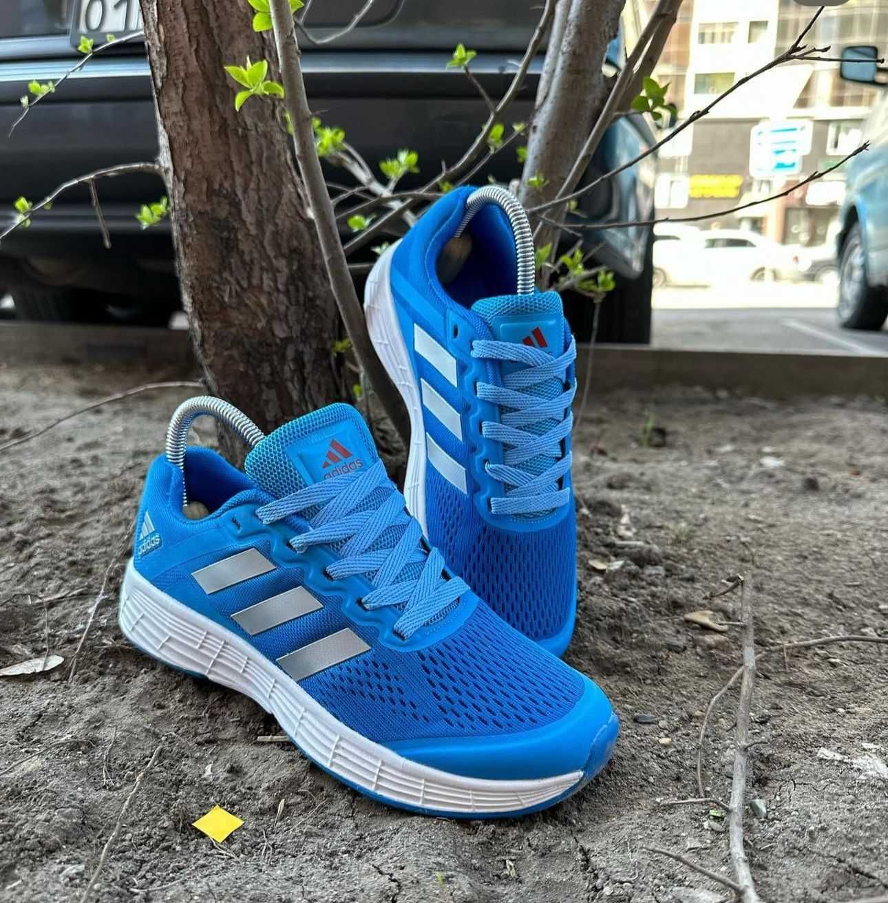 Мужские спортивные кроссовки Adidas синие (1429)