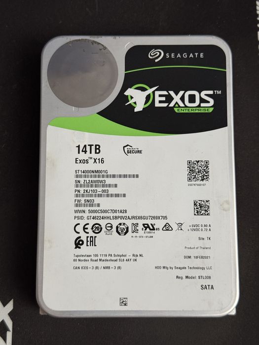 HDD Segate 14 TB Exos X16