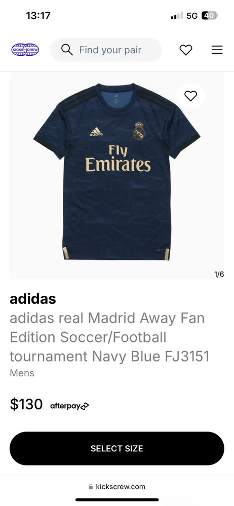 ADIDAS Real Madrid : Реал Мадрид S размер / Оригинал