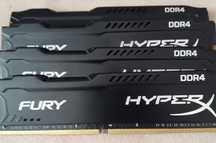 Memorii RAM HyperX Fury 32 GB (4x8GB) DDR4, 2400MHz, CL15