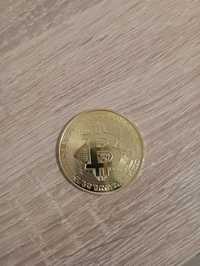 BTC Bitcoin / биткойн крипто позлатена монета колекция