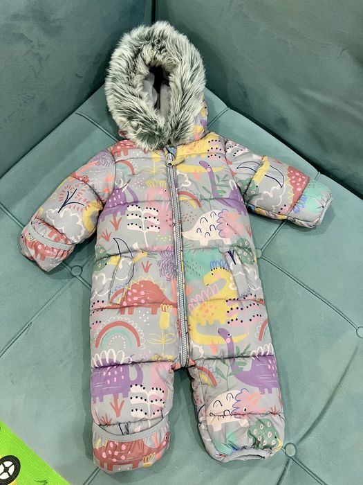 Next зимний комбинезон для девочки 3-6 мес