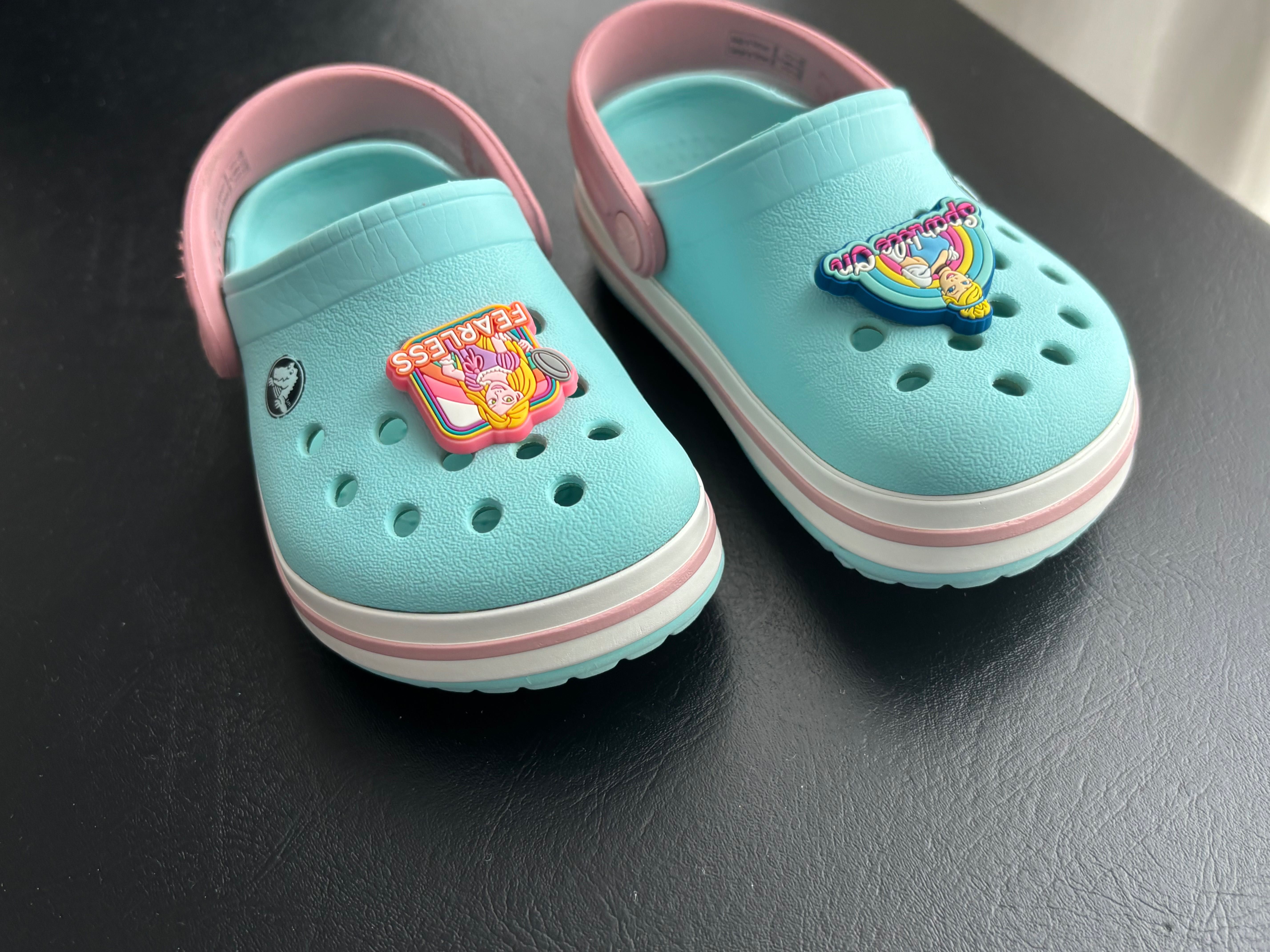 Crocs на девочку, оригинал, размер С7 (примерно 23-24)
