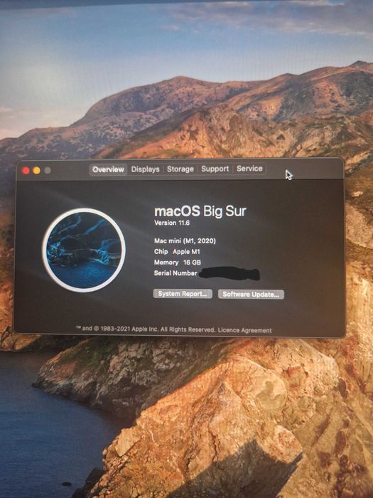 Mac Mini (2020) , cu procesor Apple M1, 16gb RAM, 512gb SSD