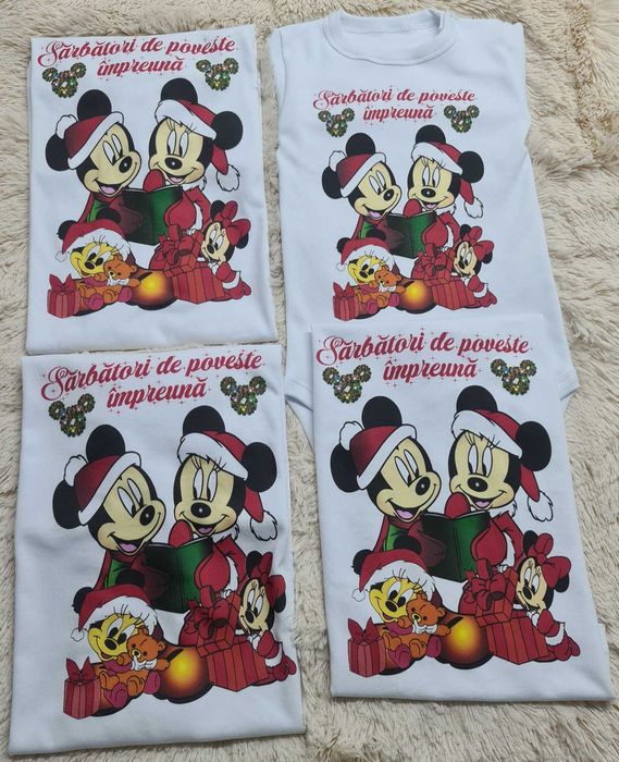 Tricouri Crăciun + Cadou Personalizat – Set Familie