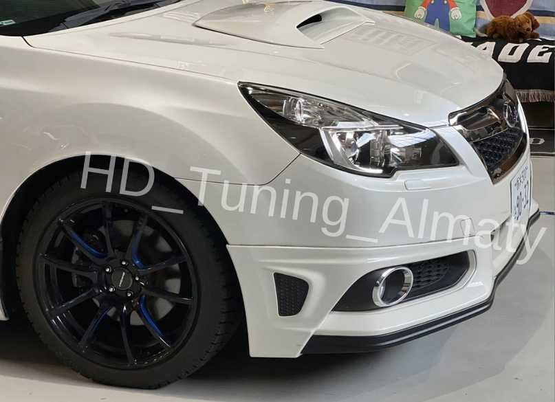 Губа на передний бампер Subaru Legacy BM/BR Рестайлинг