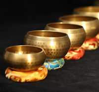Set bol cantator tibetan singing bowl handmade 8.5 9 bronz yoga