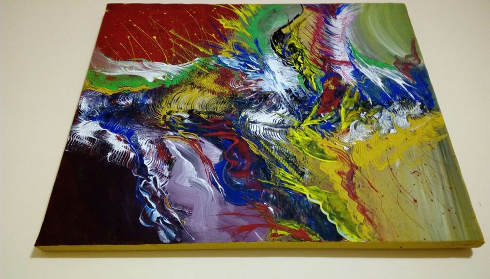 Tablou abstract "Fantezie" - 50x60 cm
