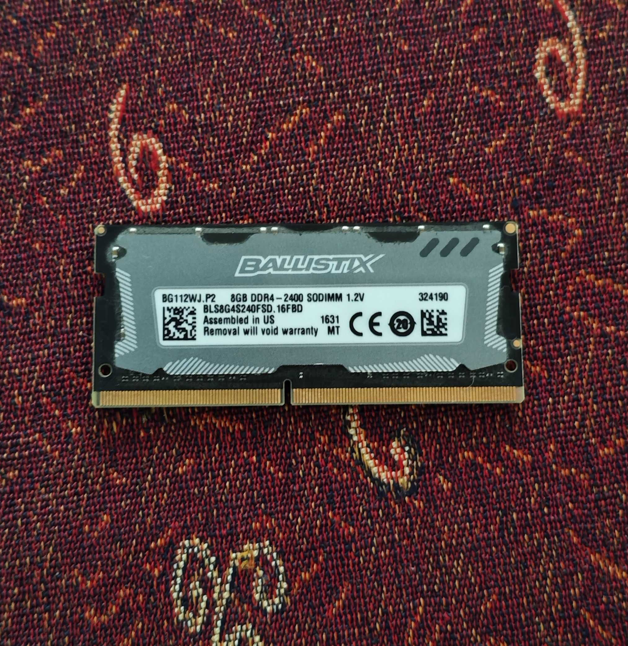 CRUCIAL BALLISTRIX 8GB/DDR4/2400/Mhz . Oперативная память для ноутбука