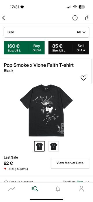 Pop Smoke x Vlone Faith T-shirt