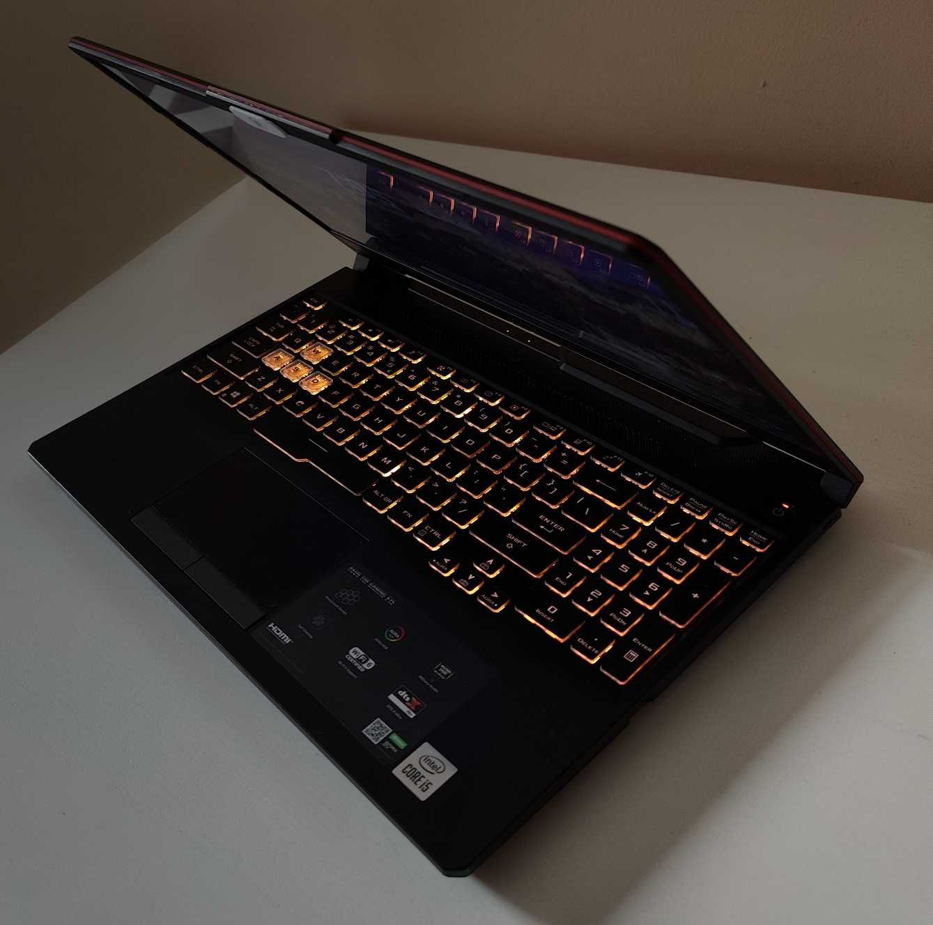 Laptop ASUS TUF Gaming F15, 144HZ, I5 10Th, GTX 1650, 8GB RAM, 512GB