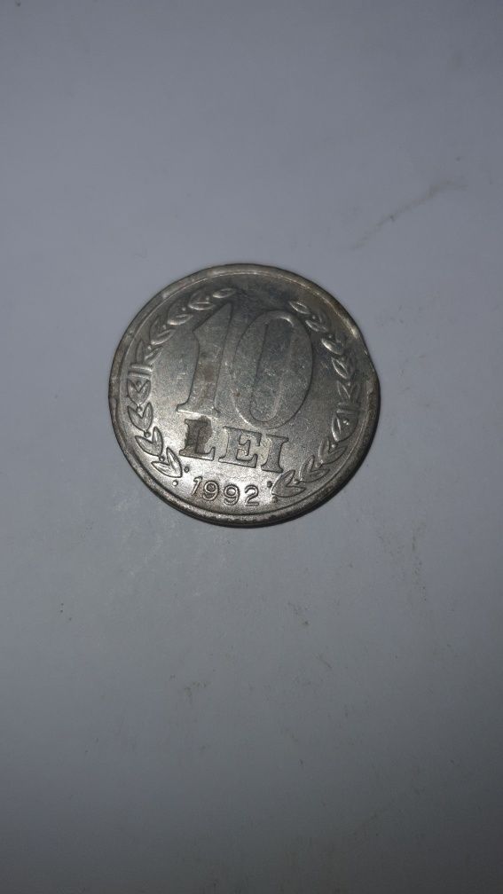 Vand moneda 10 lei, din 1992, cu 22 decembrie 1989