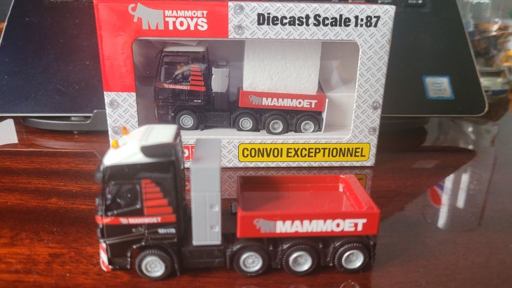 Camioane  1/87 Tematoys camion+semiremorca din metal logo Mammoet