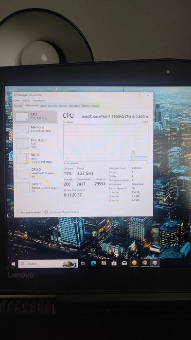 Vând laptop gaming Lenovo legion y520