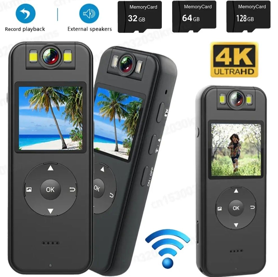 Мини-камеры высокого разрешения, 2к и 4к, Wi-Fi,
