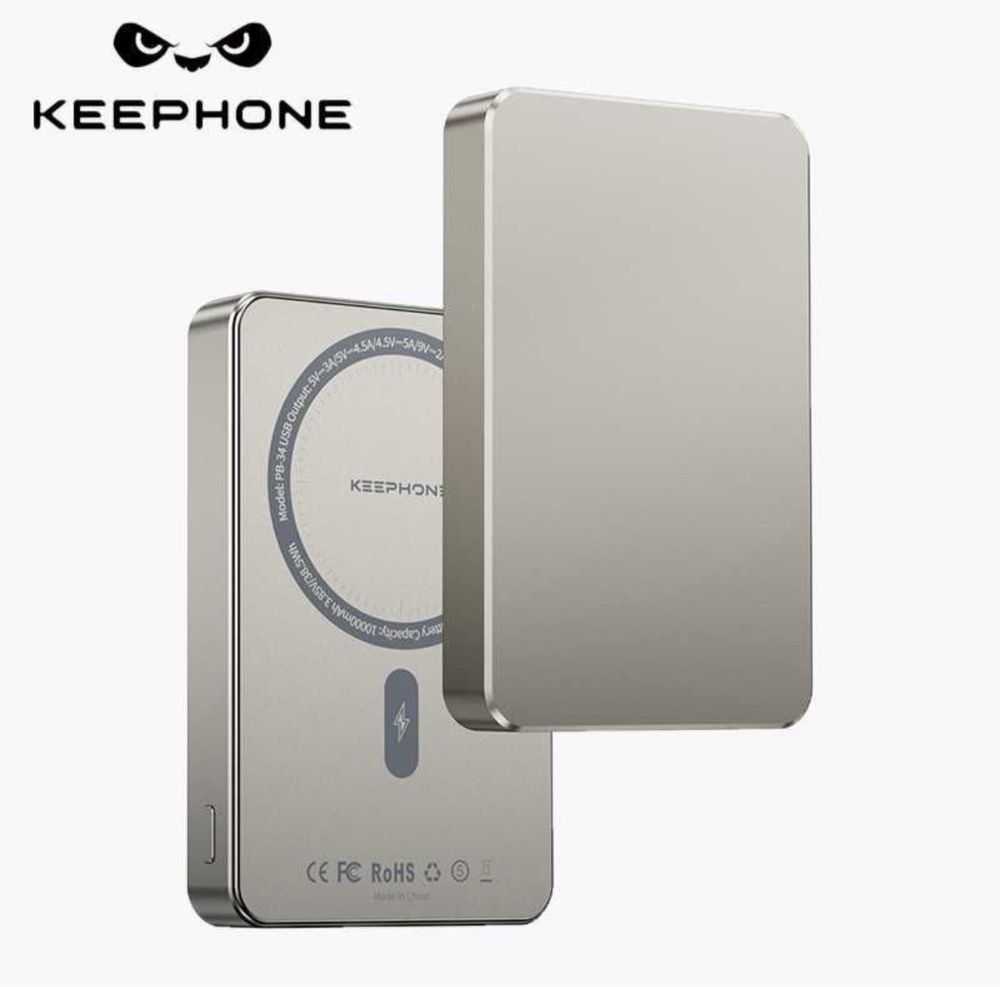 Keephone PB33/PB34 Ультра Тонкий 5000/10000mAh 20W Power Bank MagSafe