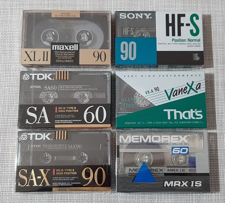 Casete audio Sony Thats Maxell TDK Memorex