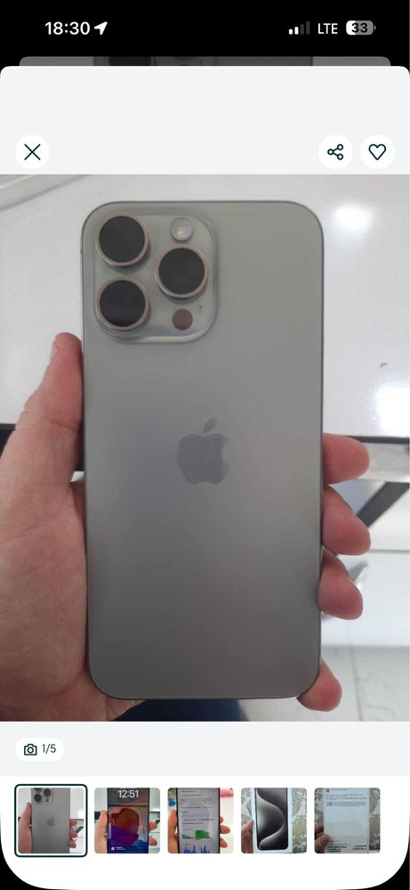 Iphone 15promax 256