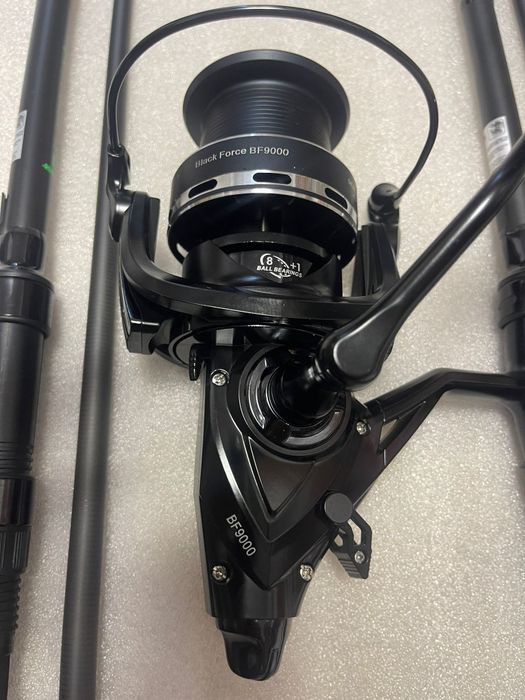 SET 4 Lansete Super Point 3.9m, 4.5lbs 2segmente + 4 Mulinete FL 9000