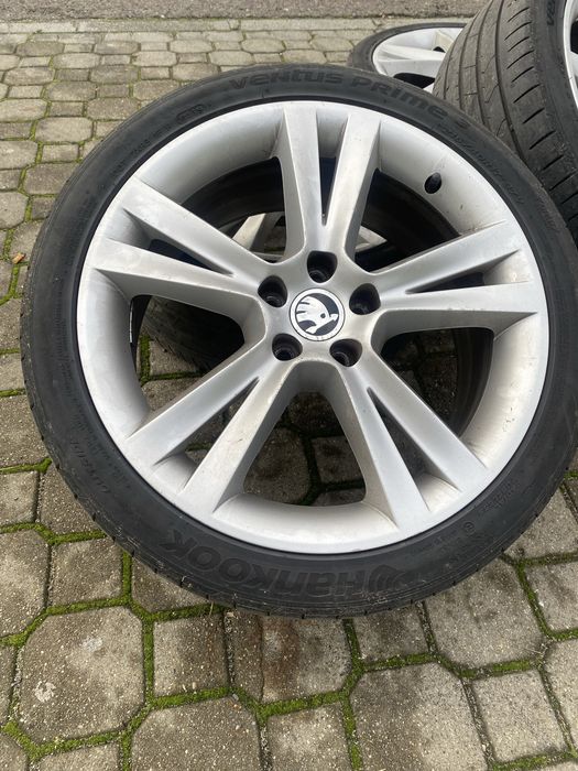 Vand jante SKODA + anvelope HANKOOK