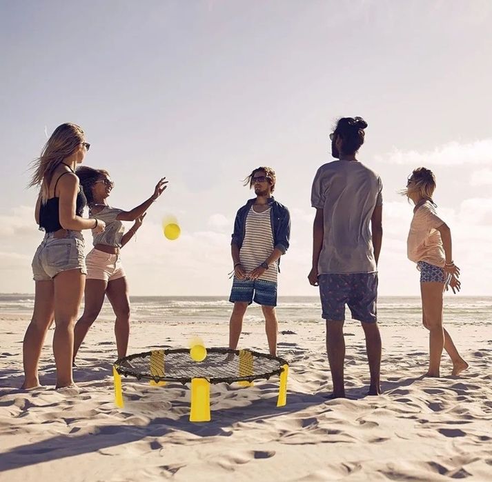 joaca copii fete baieti roundnet spike ball volei sala minge tennis