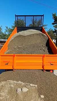 Efectuez transport basculabil:nisip,balastru,moloz, ciment,fier