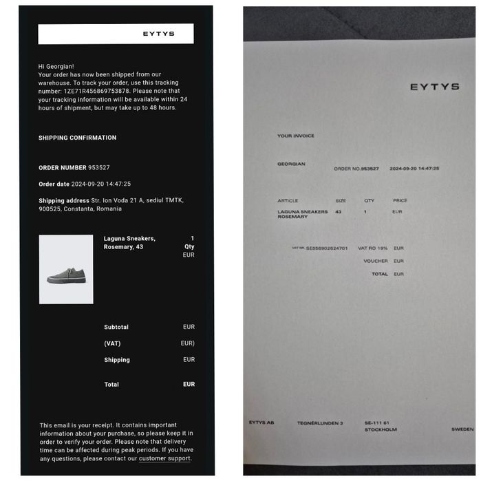 Eytys Laguna marimea 43