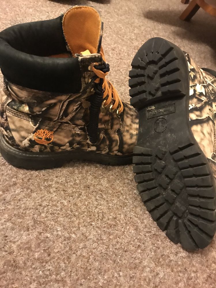 Timberland with anti-fatigue camo ~ sample unreleased