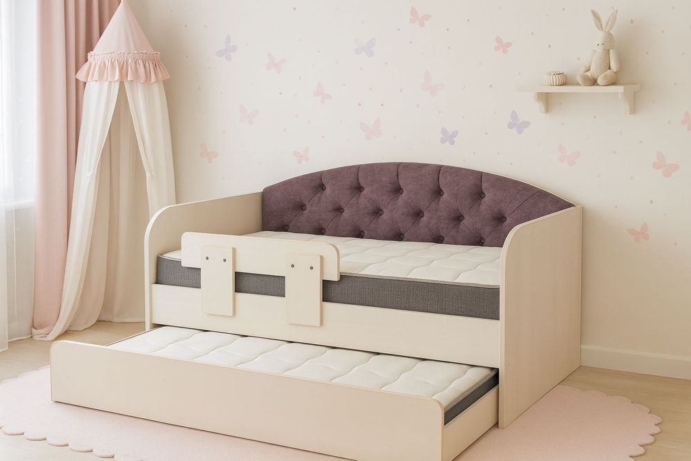 Детская кровать с выдвижным ярусом