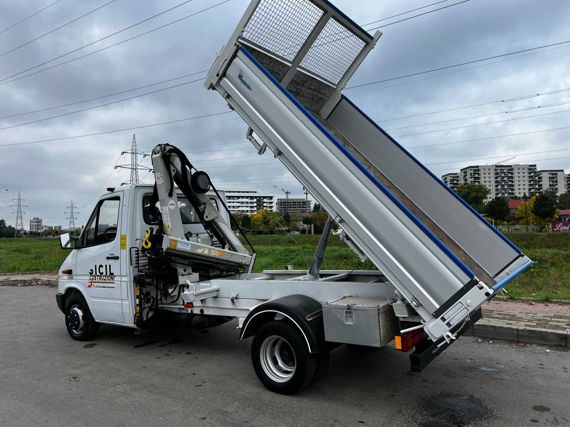 Mercedes Sprinter 412 / Basculabil + Macara / Originala fabrica