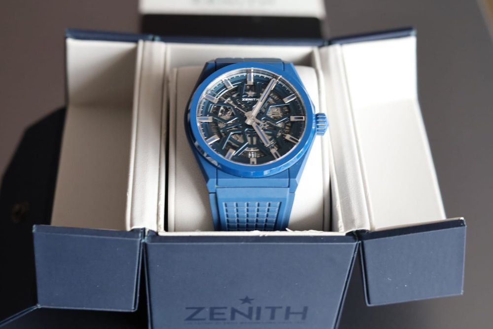 Zenith Defy Skeleton ceramic blue rubber 2023