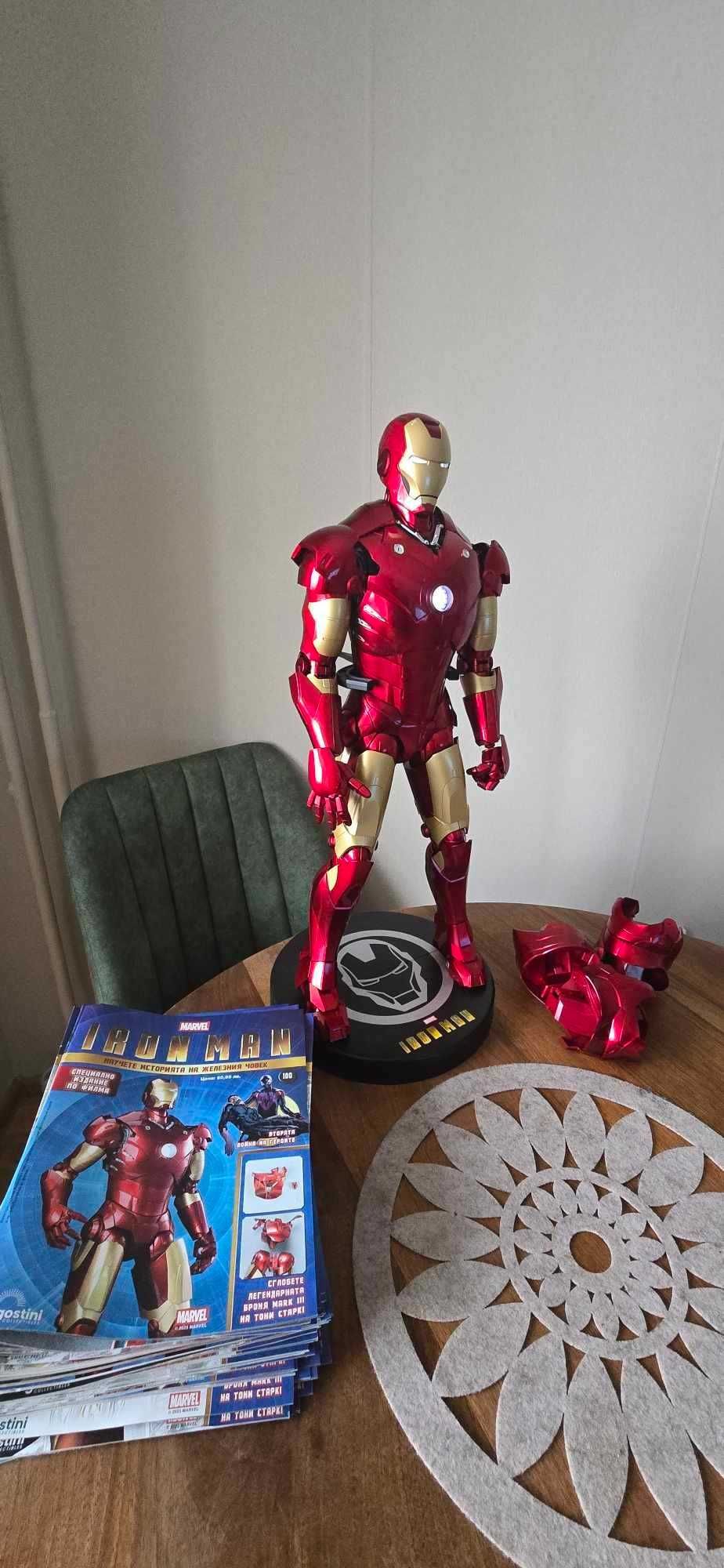 Irоn Man Deagostini Marvel сглобен+100-те броя на Български