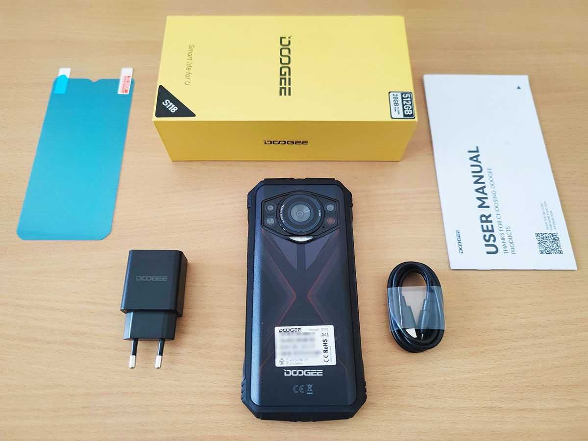 Нов Doogee S118, 512гб, удароустойчив, 10800mah, нощна камера