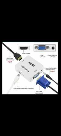 Convertor adaptor HDMI la VGA: MiniHDMI 2 VGA