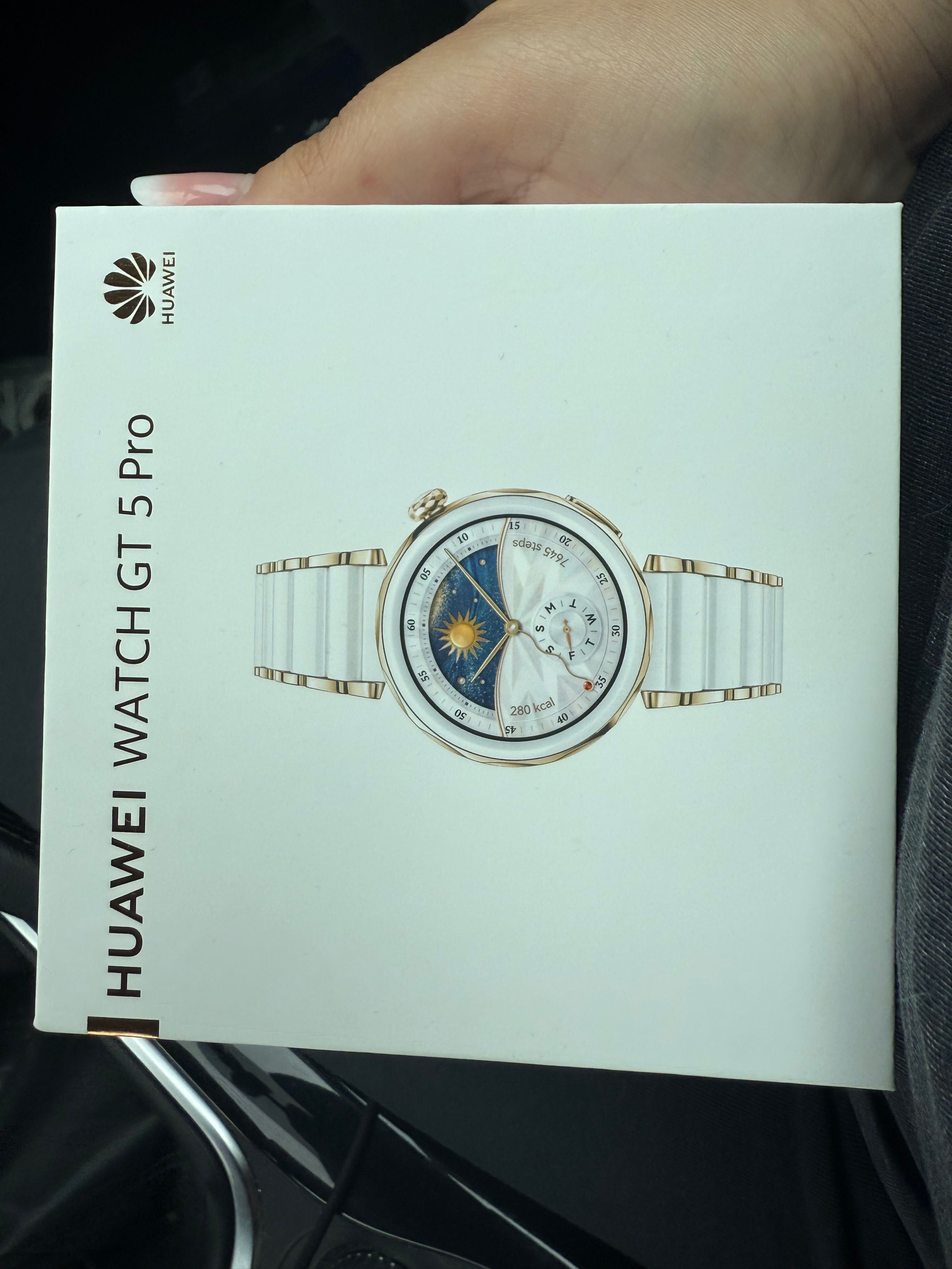 Smartwatch HUAWEI Watch GT 5 Pro 42mm, GPS, Android/iOS, Ceramic