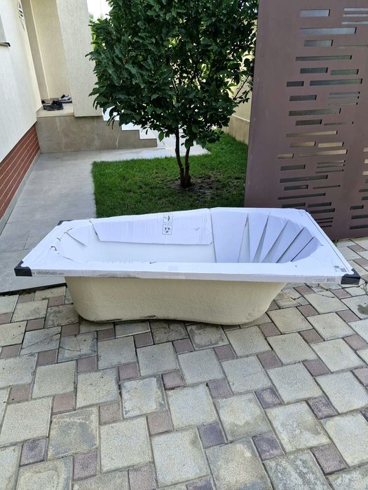 Cadă de baie sealskin optimo compact 160x90x60