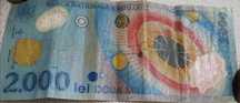 Vând Bancnotă plastifiată 2.000 lei