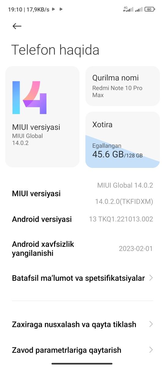 Redme not 10  pro