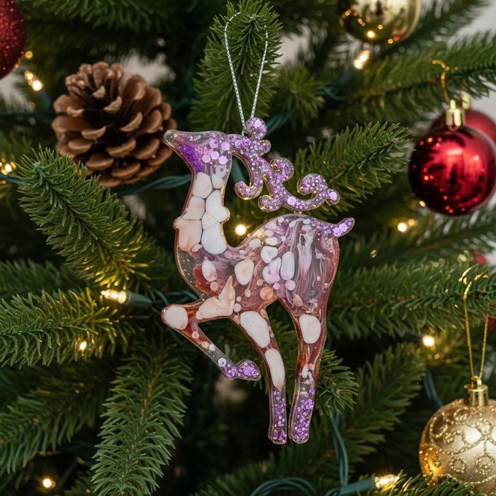 Ёлочные игрушки из эпоксидной смолы