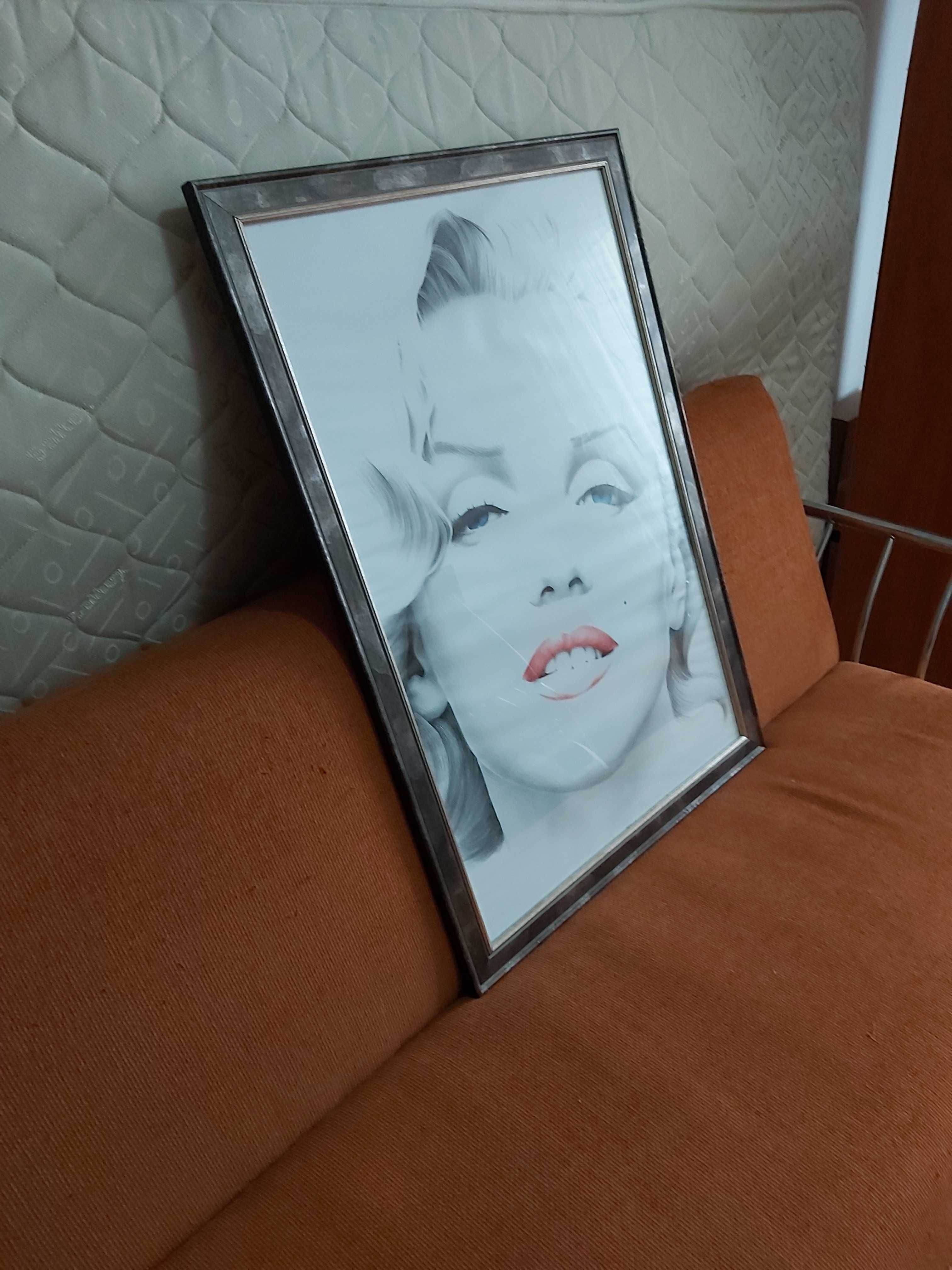 Vand Tablou cu Marilyn Monroe, decor pentru perete cu rama din lemn