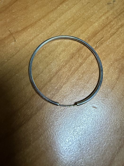 Cercei aur alb 14 karate