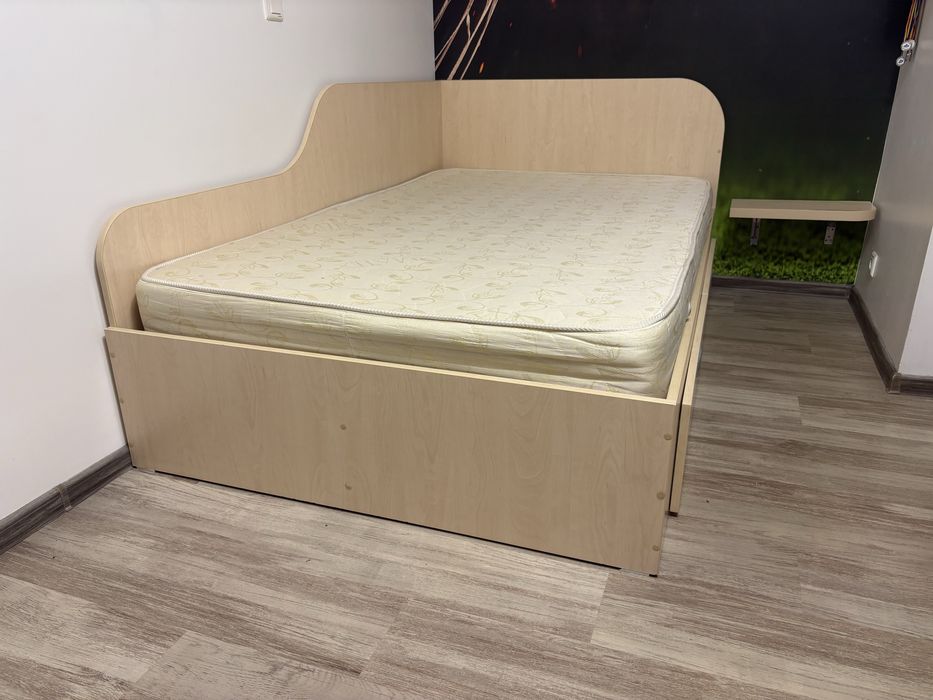 Pat+saltea, aproape nou 200/120