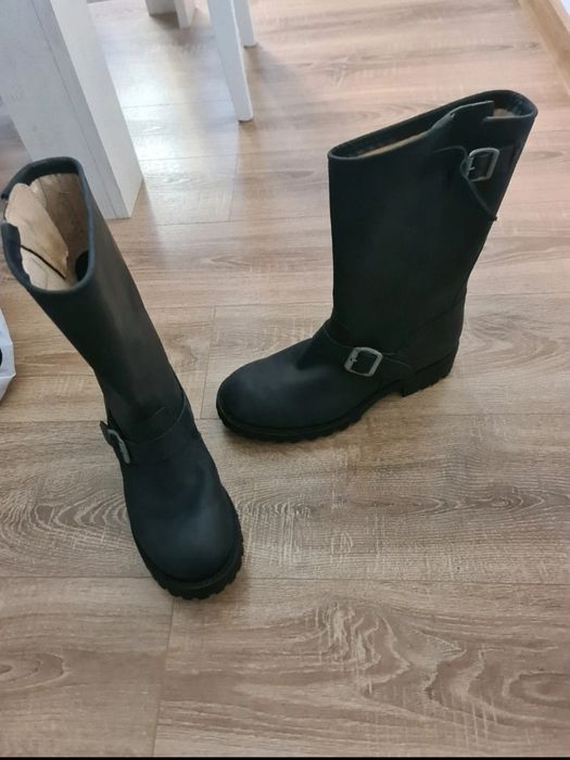 Ghete, cizme moto, dakota ca sí noi, piele naturala