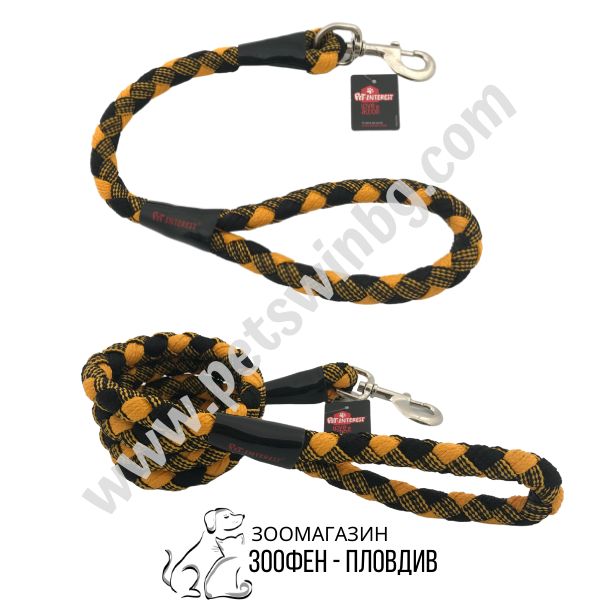 PetInterest - Повод за Куче тип Въже - S, L размер - 7 разцветки