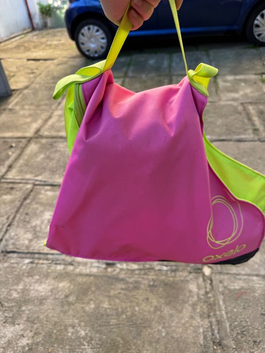 Patine damă Oxelo cu husă și protecții