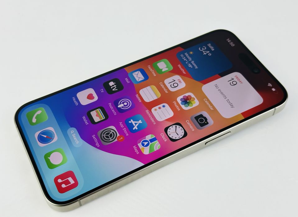 Apple iPhone 15 Pro 128GB Natural Titanium 90% Батерия! Гаранция!