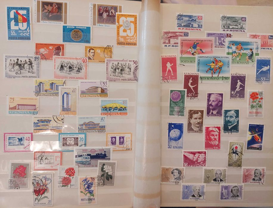 Clasor format A4 cu timbre romanesti +Bonus