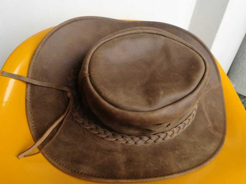 каубойска шапка дебела естествена кожа