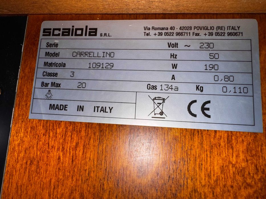 мобилен хладилен бюфет carrellino italy